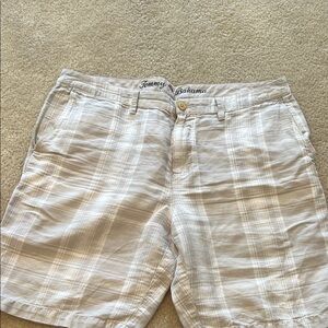Tommy Bahama Men's Plaid Shorts - White